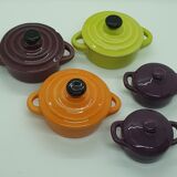 Lot de 5 ramequins avec couvercle façon mini cocotte