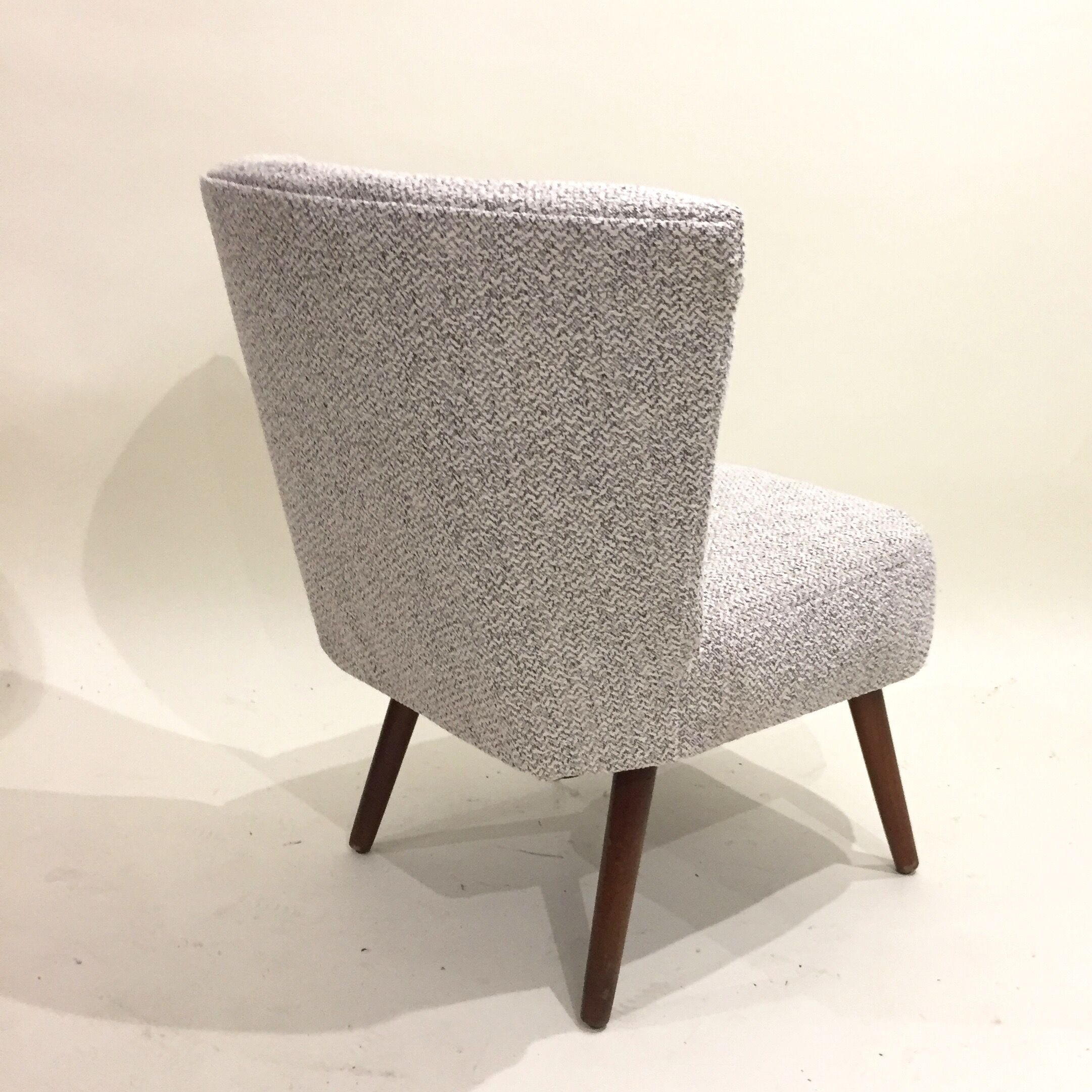 Cocktail chair reupholstered