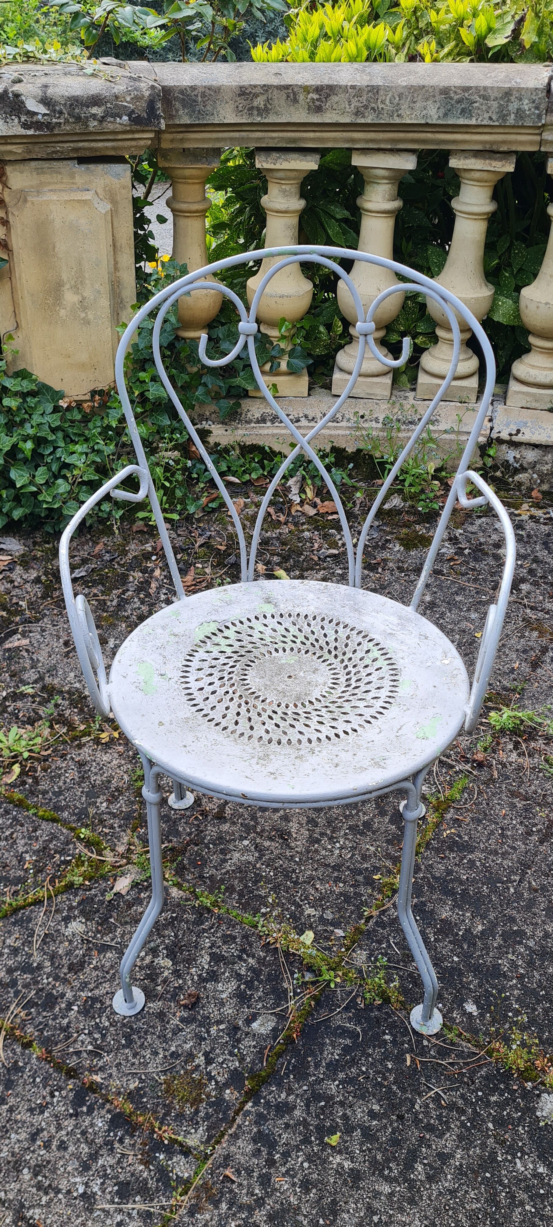 Wrought iron garden furniture
