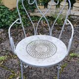 Wrought iron garden furniture
