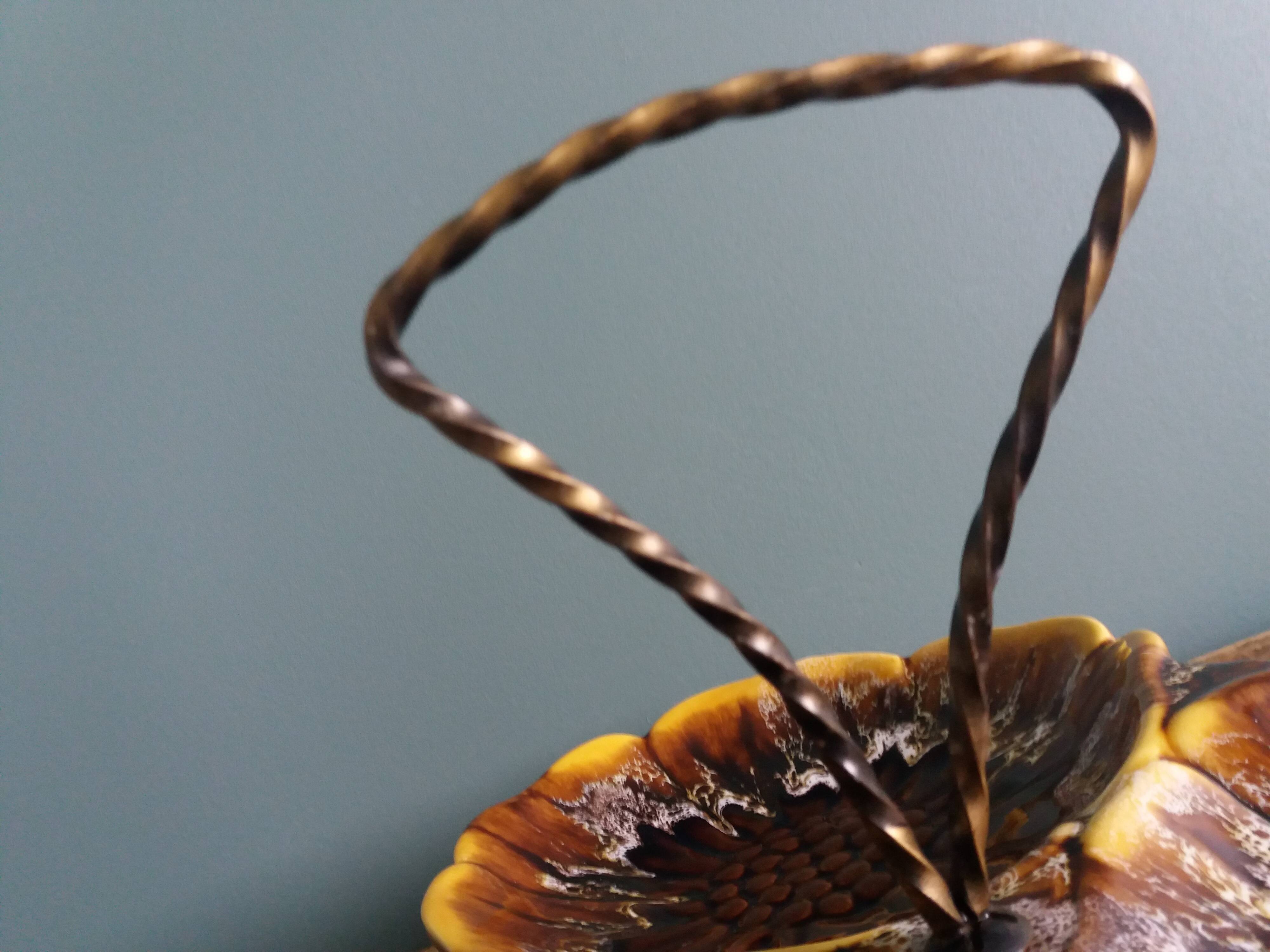 Vallauris presentation dish in flamed ceramic