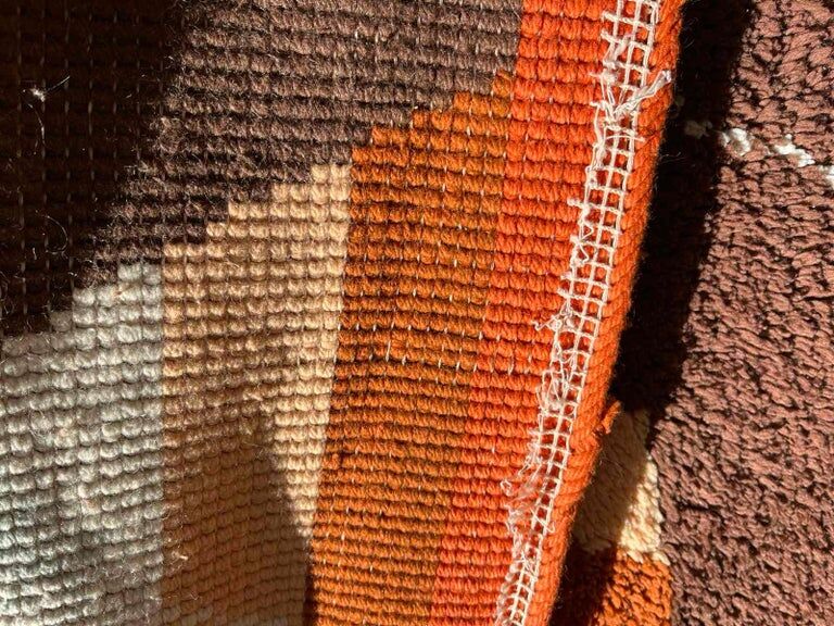 Midcentury Rare Carpet or Rug Hexagon, Denmark, 1960s