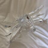 Crystal fruit cup with handles Art Vannes France - vintage