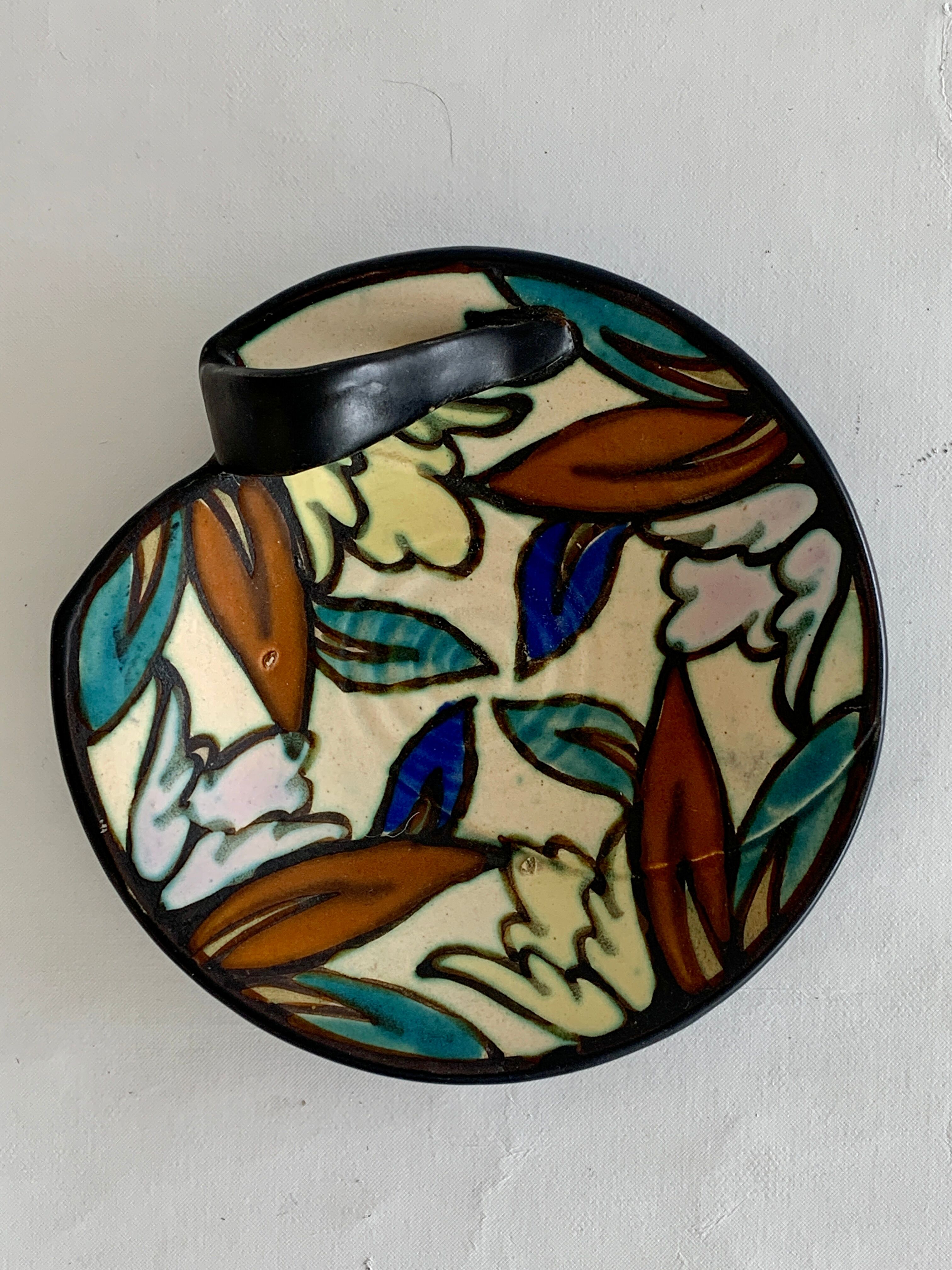 Ceramics Montoise empty art deco pockets