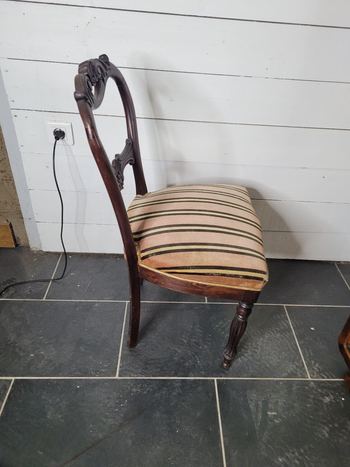 Louis Philippe style mahogany chair