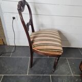 Chaise style Louis Philippe en acajou