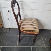 Chaise style Louis Philippe en acajou