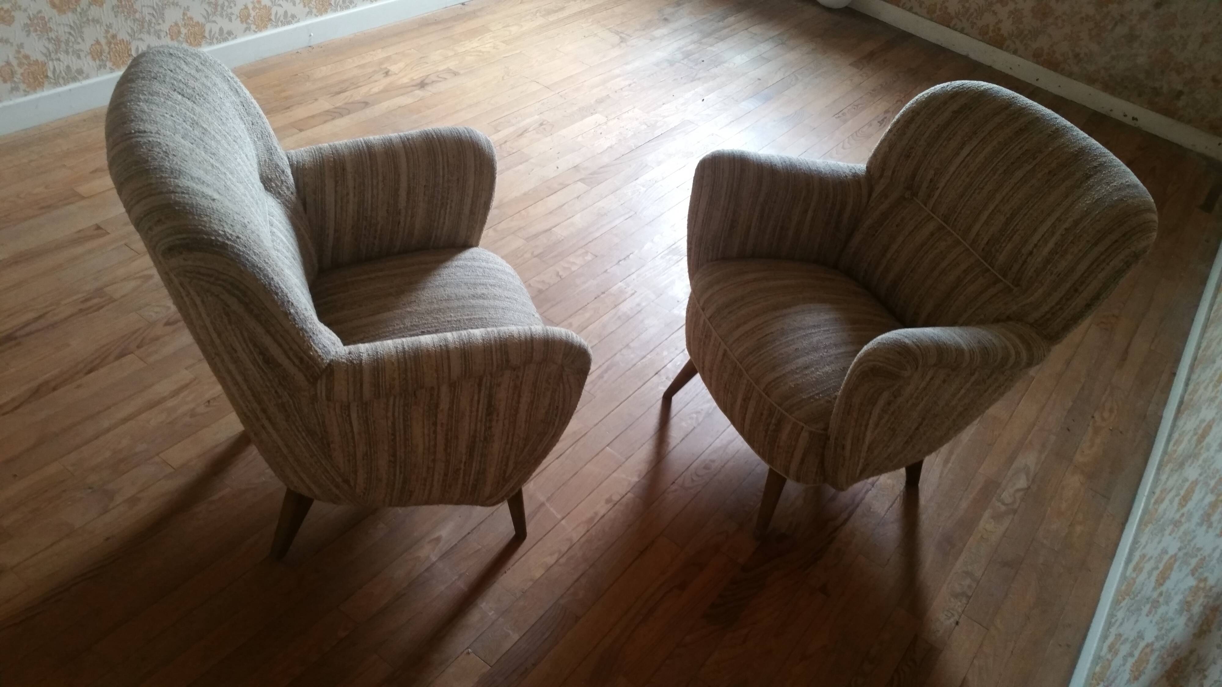 50's organic armchair