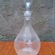 Engraved glass carafe from the 1950s