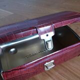 Cote d'Or crocodile skin effect metal advertising box