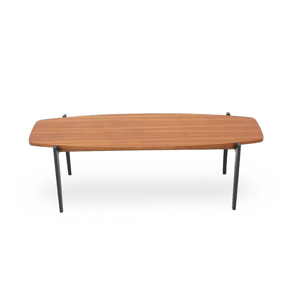 Rectangular coffee table with a teak top, 1960s.