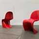 Set of mid-century Panton chairs by Verner Panton for Vitra Herman Miller.