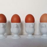 4 shellfish hen white porcelain