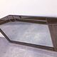 Large wall mirror in Art Deco style, facet-cut pink and clear glass