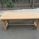 Renovated 19th-century solid oak extendable farmhouse dining table 200cm