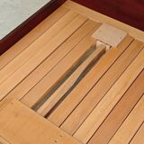 Jitona Sobeslav 1970s Green Fabric Folding Sofa