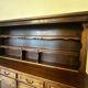 Rustic two-body oak sideboard from the 1960s.