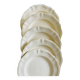 Sarreguemines plates, Digoin model, off-white color