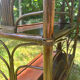 Vintage rattan bookshelf