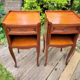 Pair of Louis XV bedside tables in cherry wood.