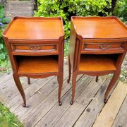 Pair of Louis XV bedside tables in cherry wood.