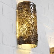 Paire d’appliques murales italiennes en verre de Murano avec motifs géométriques, années 1960