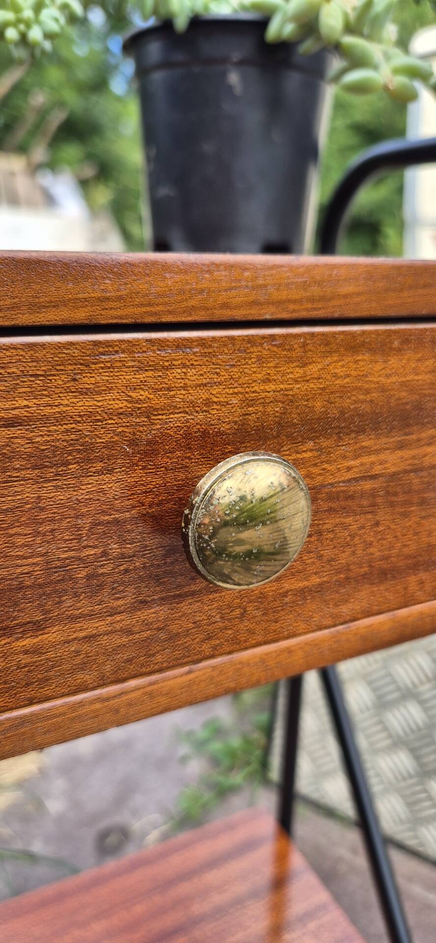 Table de chevet nuit vintage Jacques Hitier (Années 50)