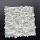 Art mural 3D flower sculpture in clay on handmade canvas.