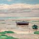 Marine painting by JP. Guinegault - Oil on canvas & gilded frame 60 x 70cm