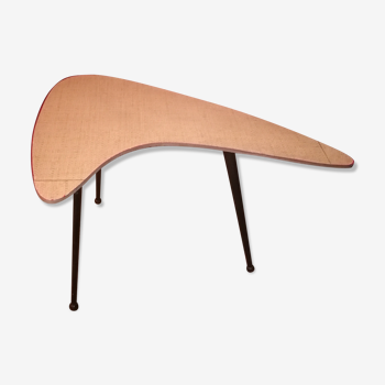 Table basse tripode boomerang 1960