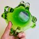 Vide-poche Murano “Vaseline” des Années 70 – Verre d’Uranium Vert Phosphore
