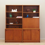 Set of teak bookcases, danish design, 1960s, production : denmark