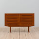 Commode danoise en teck avec 8 tiroirs, années 1960