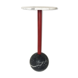 Table d'appoint des années 80 design italien en marbre