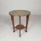 Art Deco table with brass top, Amsterdam School, 1930s