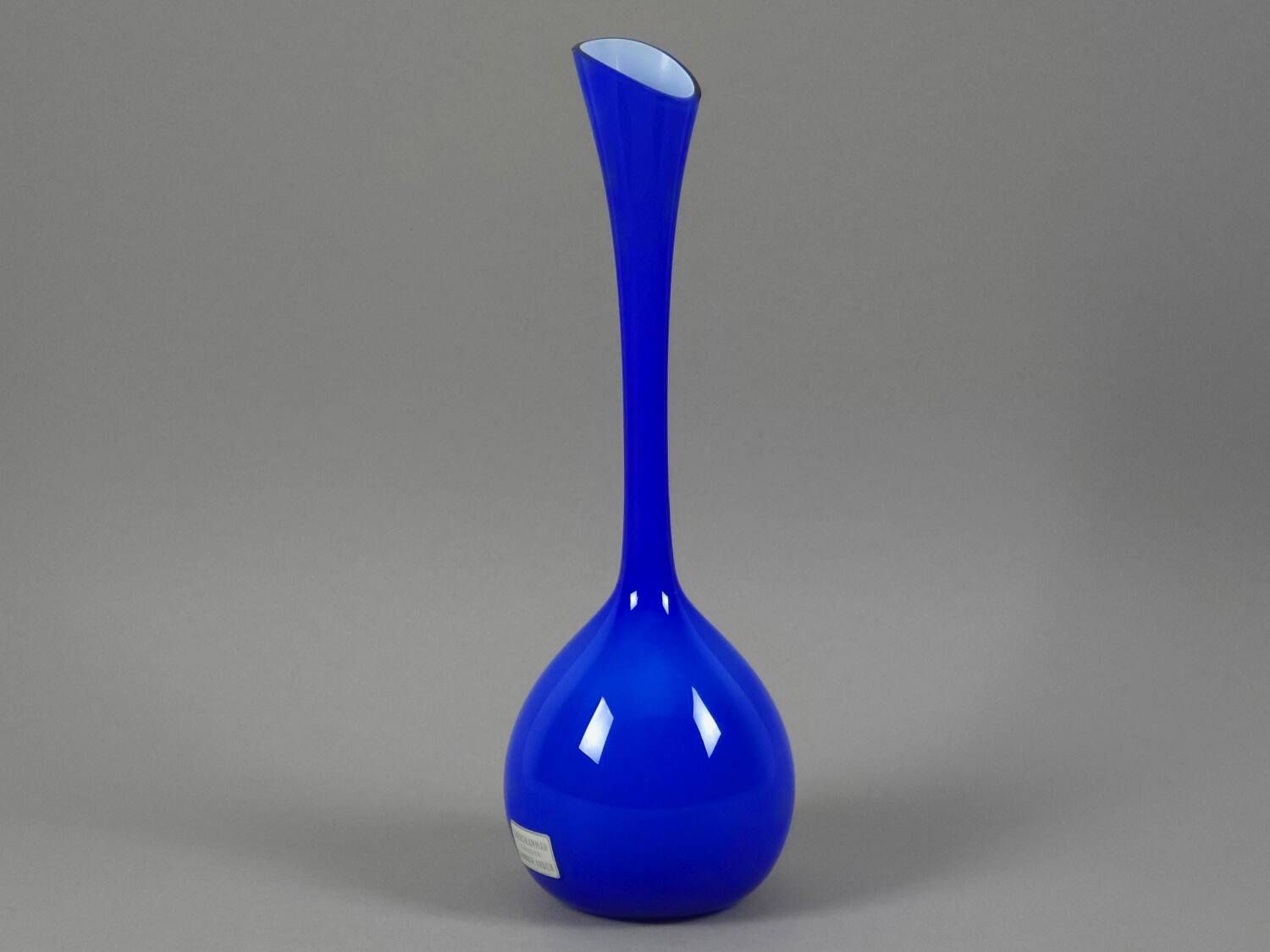 Vintage 1960s Swedish Sommerso Glass Vase By Lindshammar.