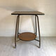 Desserte vintage 60 en métal et bois