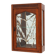 French Art Deco Oak Cabinet with Beveled Leaded Glass, ca. 1920