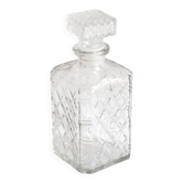 Carafe à whisky en verre ciselé