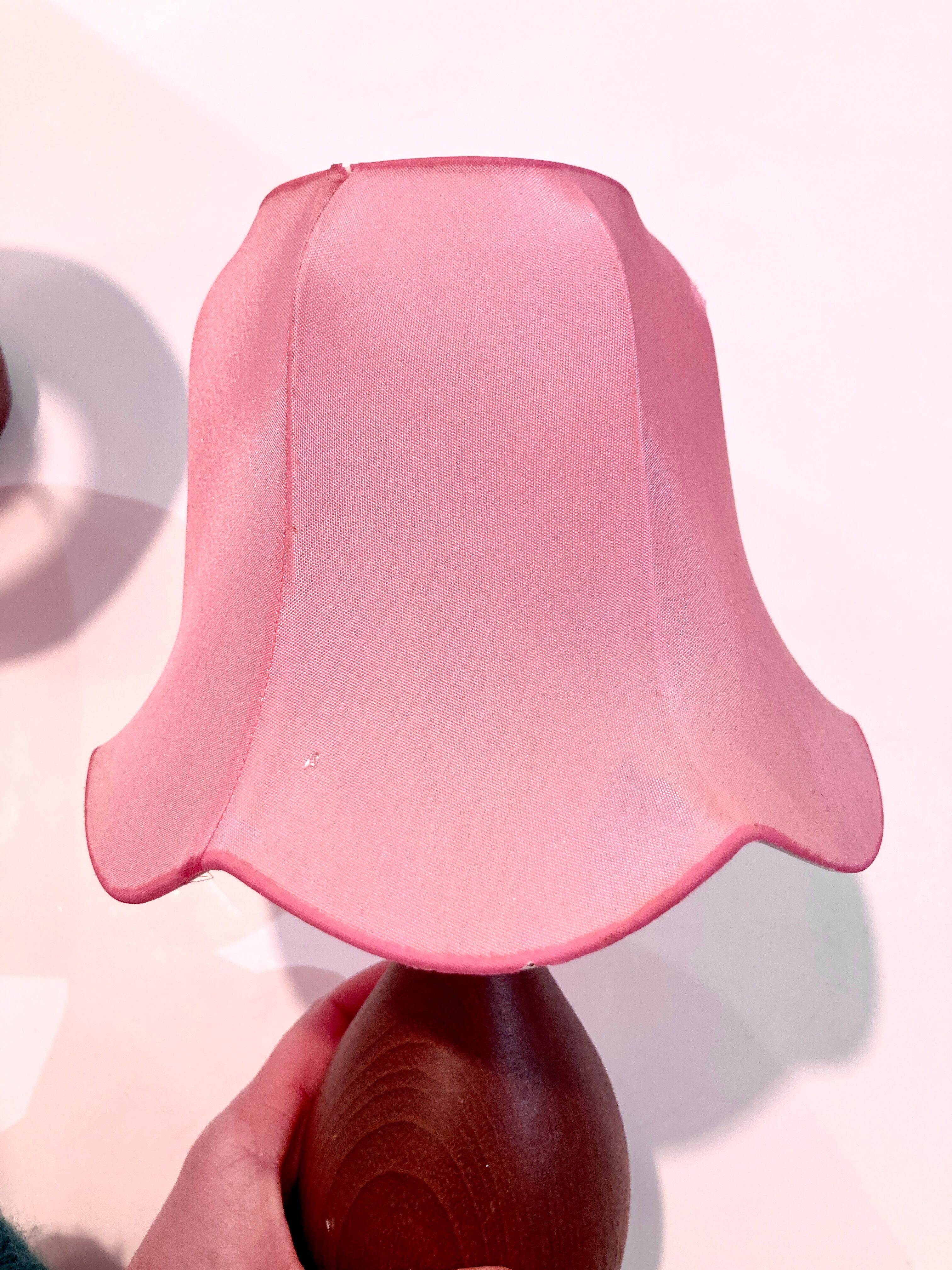 2 bedside lamps pink spirit 40s-50s