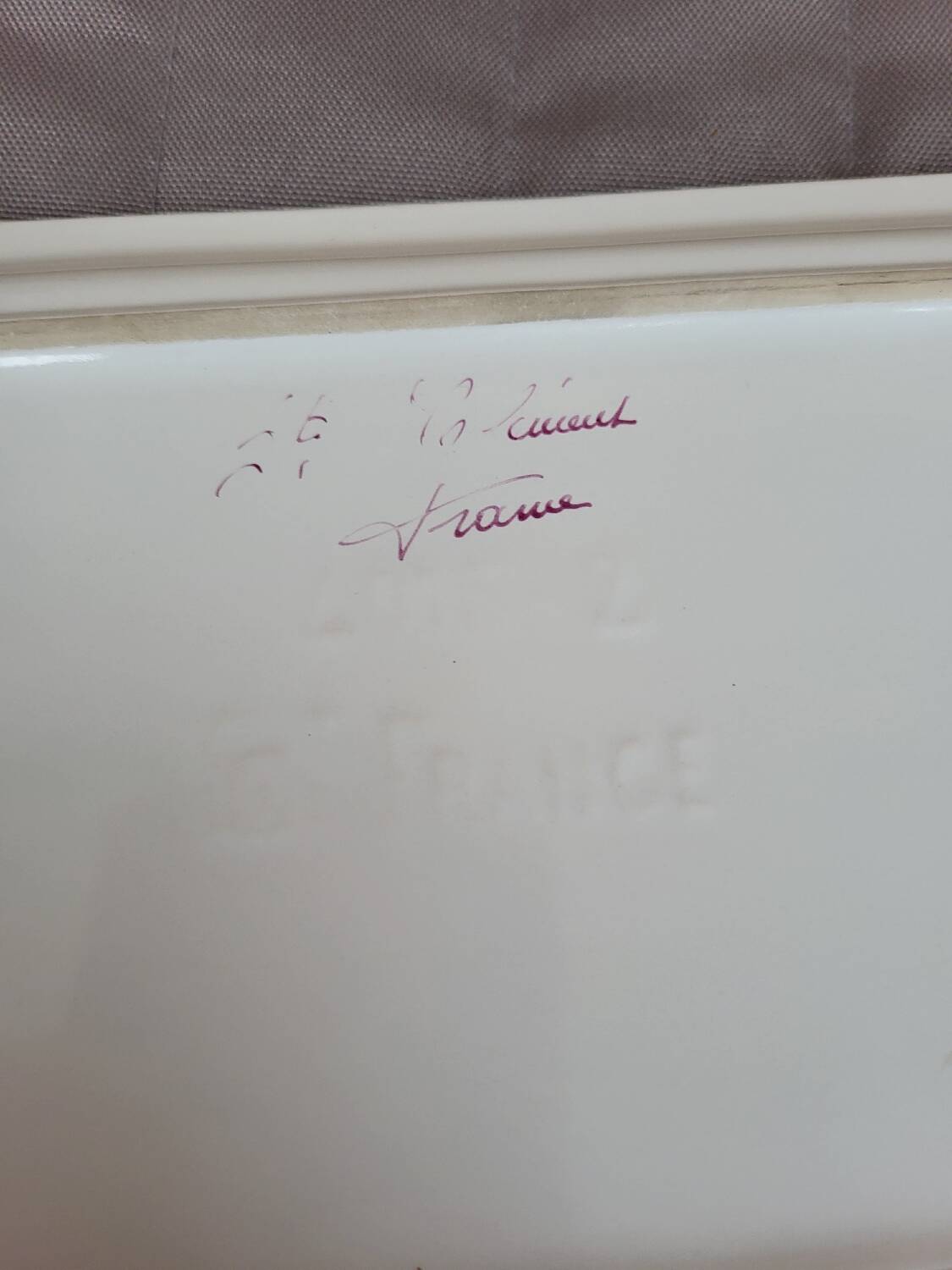 Plat à cake Faïence De St Clément