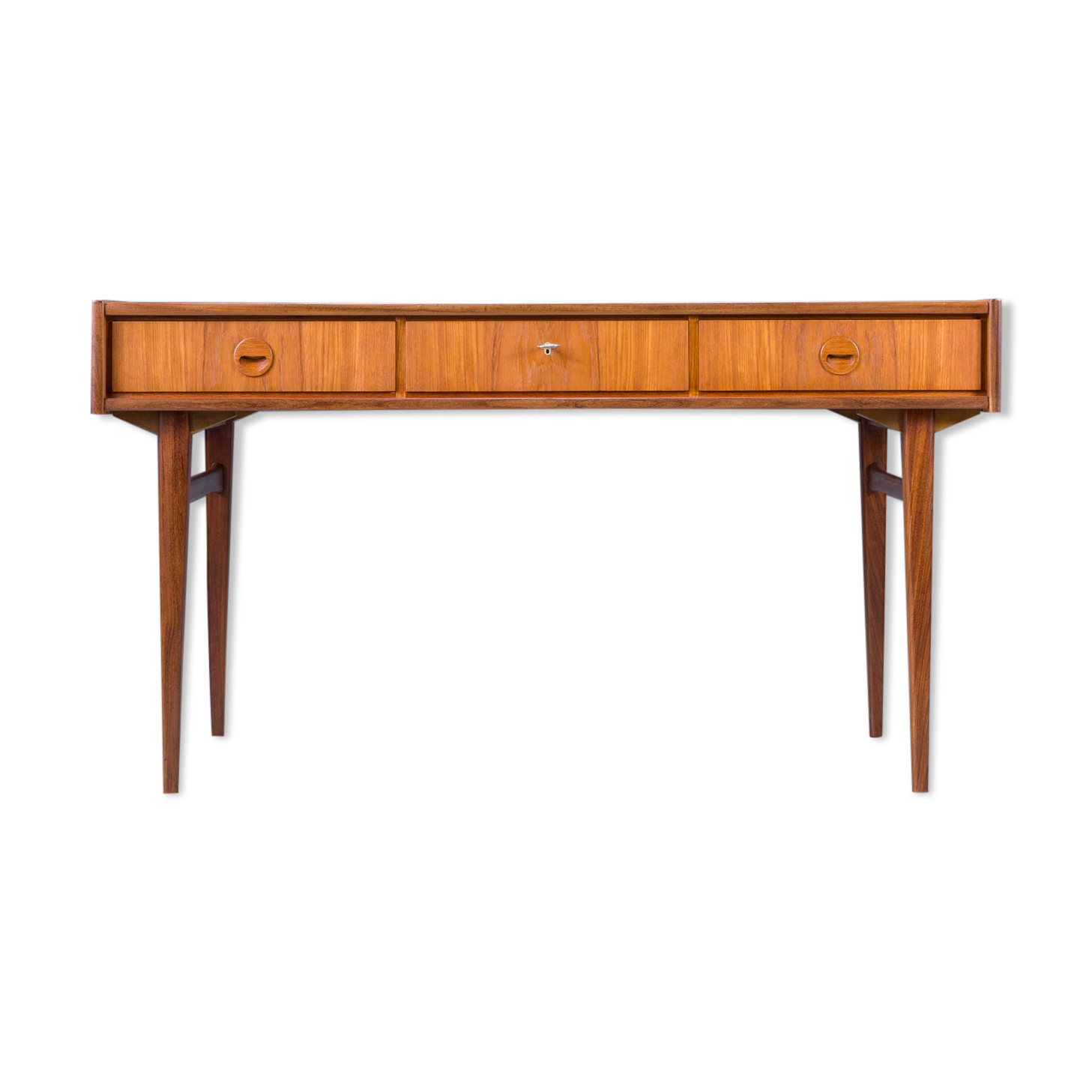Mid-Century Teak Freestanding Desk from Bartels, 1960s