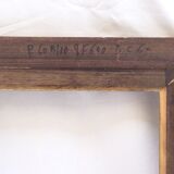 Gilded wooden frame and fabric