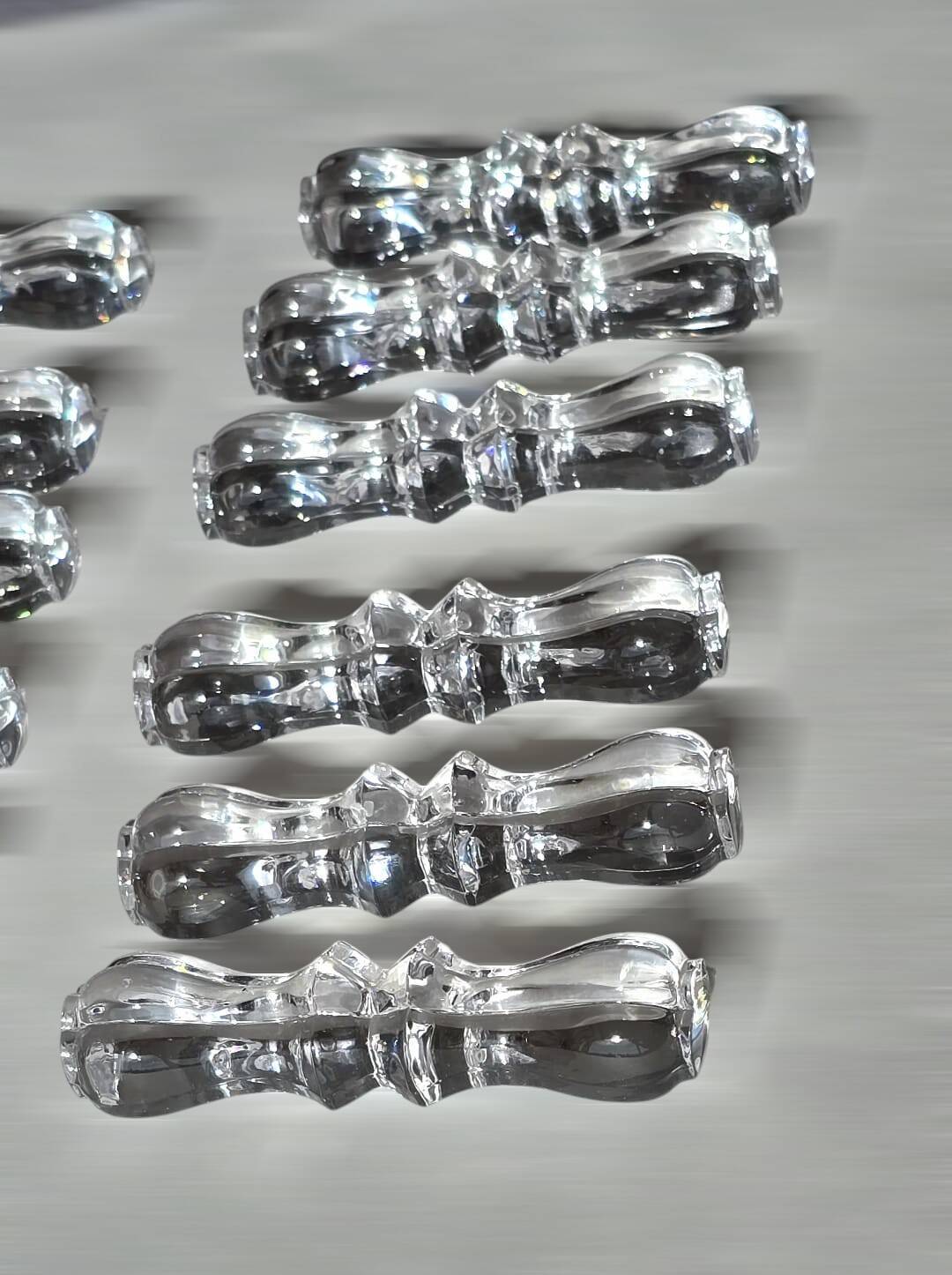 Set of 12 Chrystal knife rests from Cristalleries Royales de Champagne
