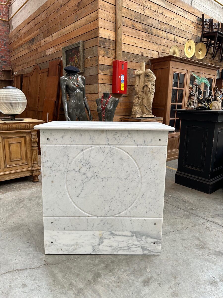Bakery counter from the early 20th century in marble