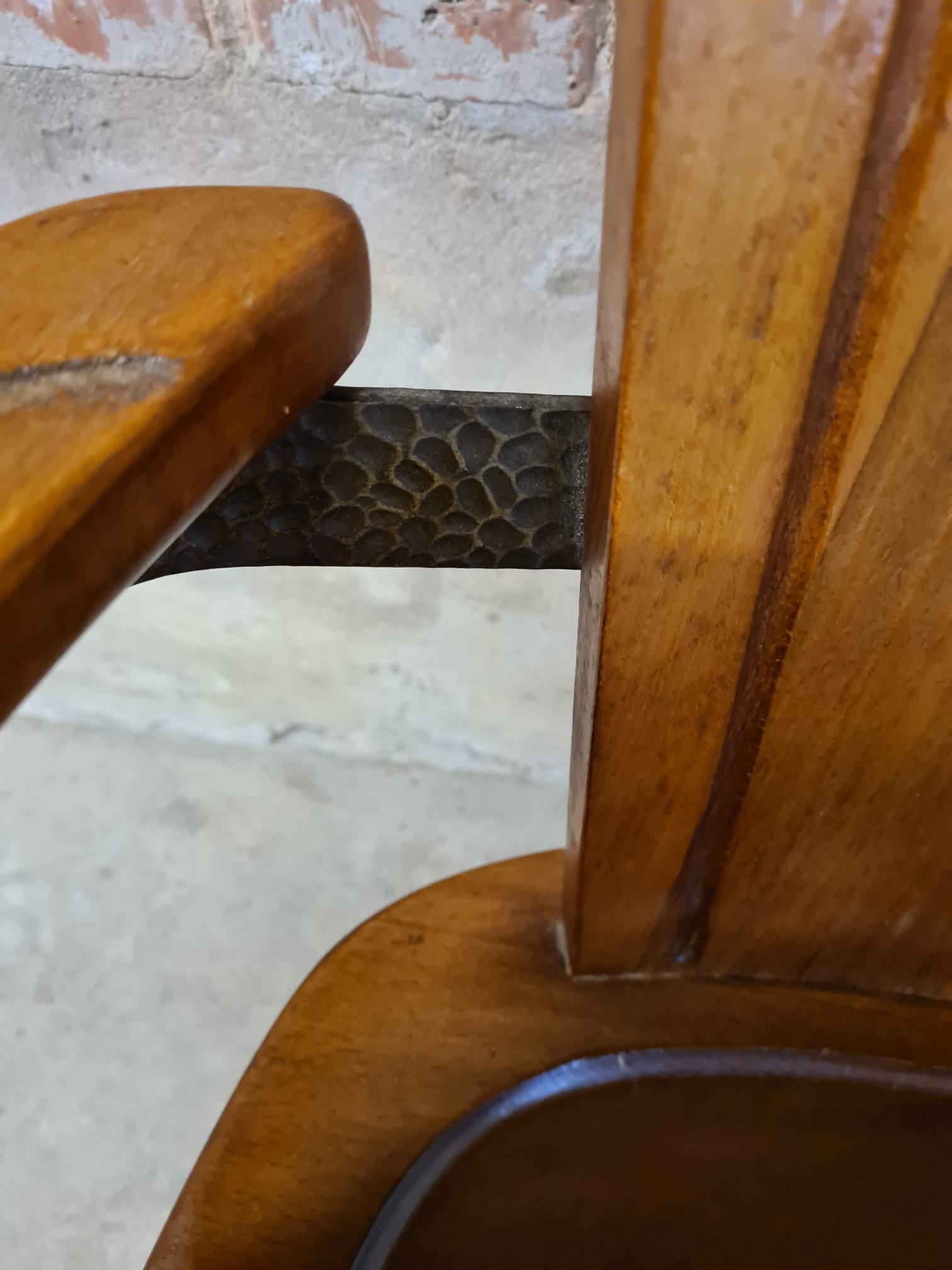 Chaise fauteuil brutaliste vintage
