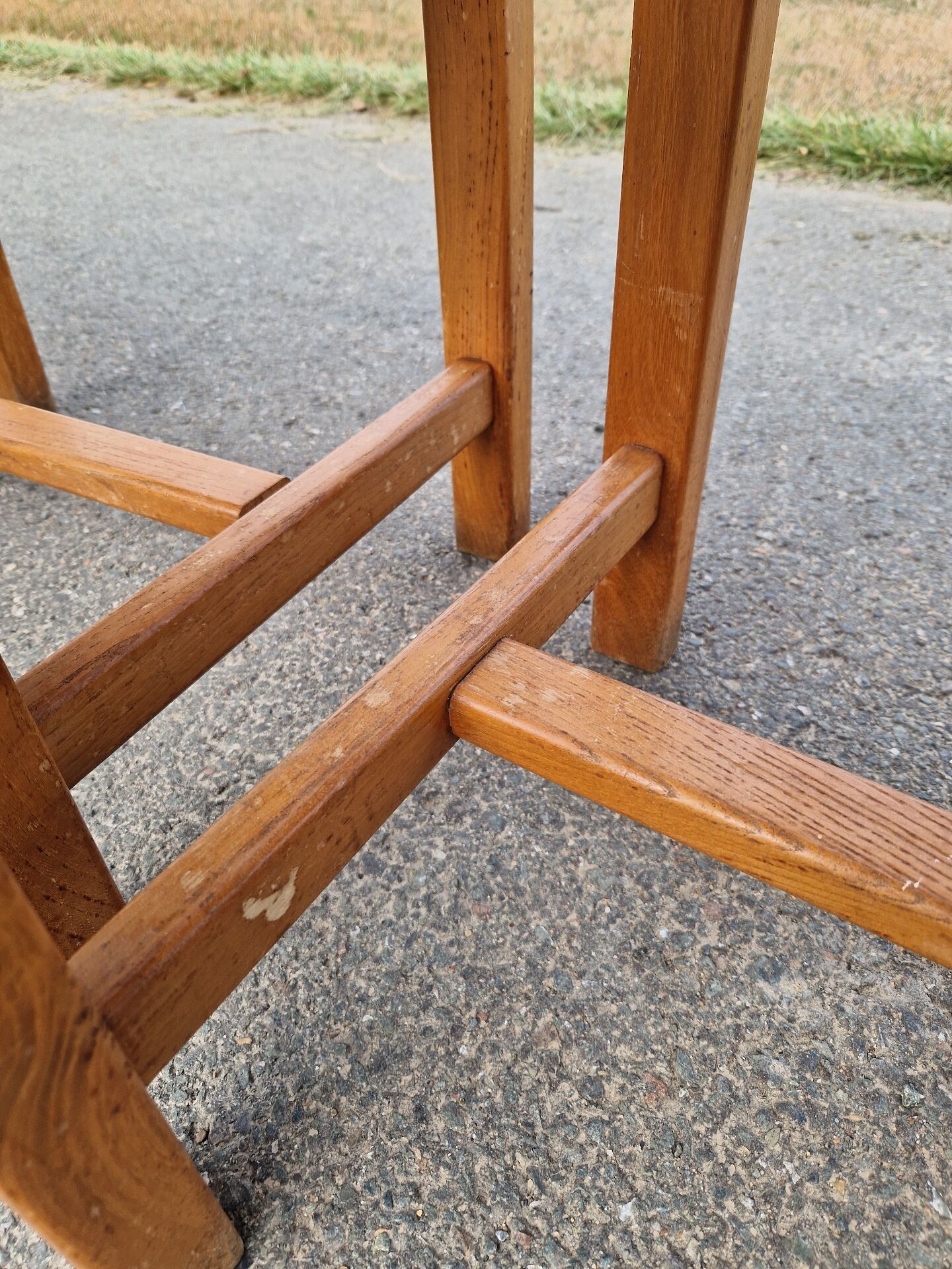 Set of 4 elm chairs from the Regain house.