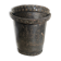 Brutalist studded leather wastepaper basket bucket 1920