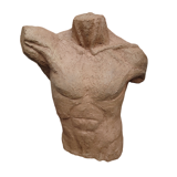 Bust of a man in antique terracotta Sigrid H Eriks 20th century