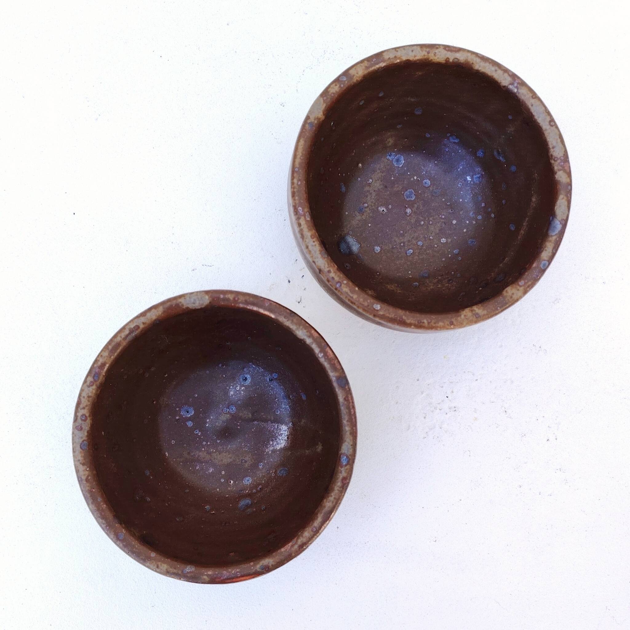 Vintage Tiffoche La Borne Guérande stoneware bowls